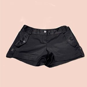 Express Black Cargo Shorts with Tailored Fit